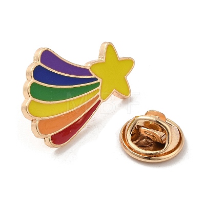 Pride Rainbow Theme Enamel Pins JEWB-G031-01O-1