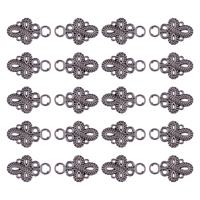 20Pcs Knot Zinc Alloy Adjustable Jean Button Pins FIND-FH0017-91B-1