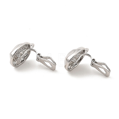 Alloy Clip-on Earring Findings FIND-L015-008P-1