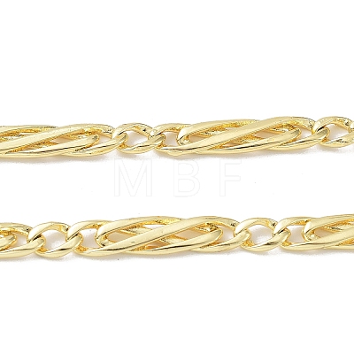 Rack Plating Brass Figaro Chains CHC-CJC0003-01G-1