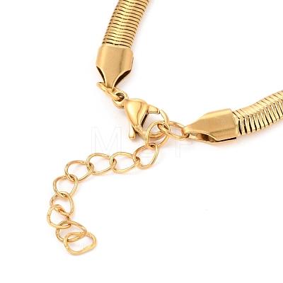 Unisex 304 Stainless Steel Herringbone Chain Bracelets BJEW-H541-01A-G-1