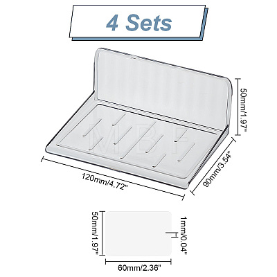 Plastic Punch-Free Camera Floating Shelves ODIS-WH0025-134A-1