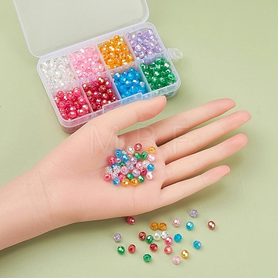 Eco-Friendly Transparent Acrylic Beads TACR-YW0001-50-1