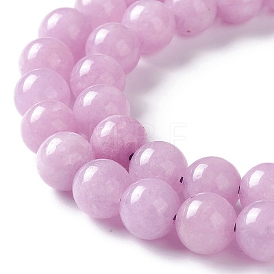 Natural White Jade Imitation Kunzite Beads Strands X-G-I299-F03-8mm-1