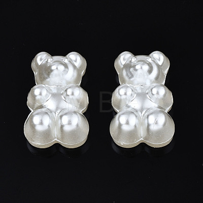 ABS Plastic Imitation Pearl Beads X-OACR-N008-120-1