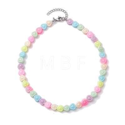 Acrylic Beaded Kids Necklaces NJEW-JN04708-01-1