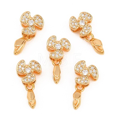SHEGRACE Brass Micro Pave Cubic Zirconia Ice Pick Pinch Bails XGRQ5K291-828G-1