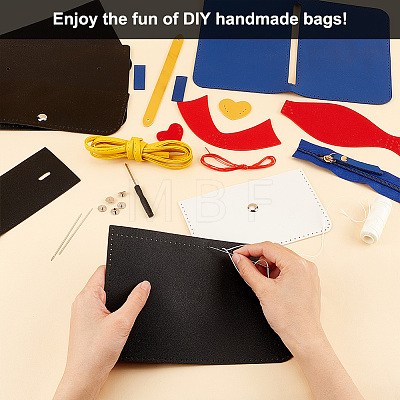 DIY PU Leather  Bag Kits DIY-WH0386-26B-1