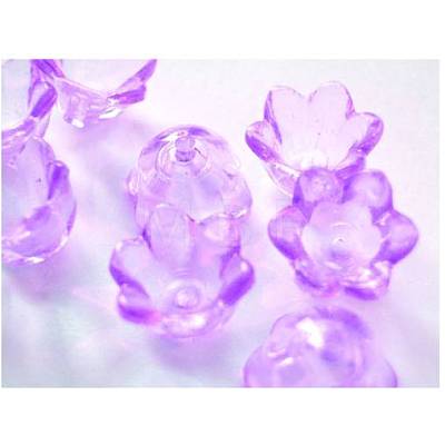 Transparent Acrylic Beads X-PL548-4-1