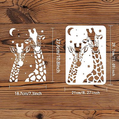 Large Plastic Reusable Drawing Painting Stencils Templates DIY-WH0202-391-1