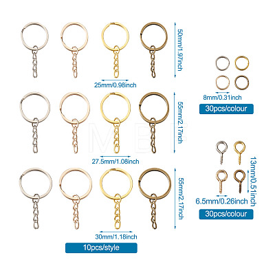 DIY Keychain Making Kits DIY-TA0008-87-1