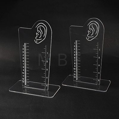 Transparent Acrylic Earring Measurement Display Stand EDIS-NH0001-01-1