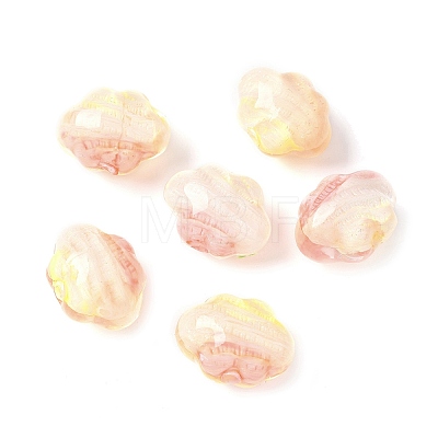 Two Tone Transparent Acrylic Beads OACR-D304-01A-1