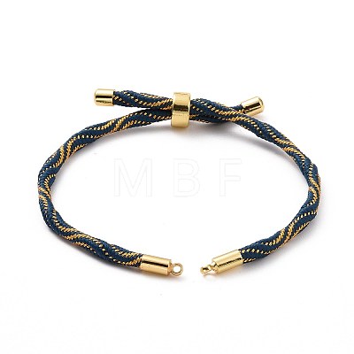 Nylon Cord Silder Bracelets MAK-C003-03G-22-1