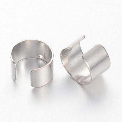 Platinum Color Brass Ear Cuff Findings X-KK-1642-N-1