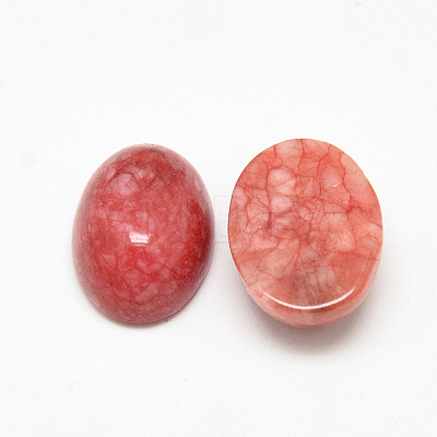 Dyed Natural White Jade Cabochons X-G-Q957-01C-13x18-1