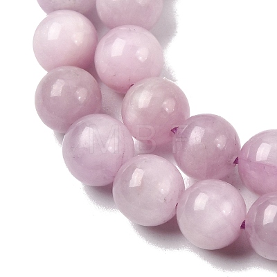Round Natural Kunzite Beads Strands G-K068-28-6mm-1