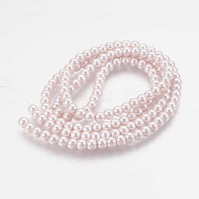 Glass Pearl Beads Strands X-HY-6D-B43-1