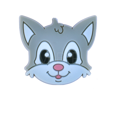 Cat Head Silicone Beads FIND-SZC0014-280-1
