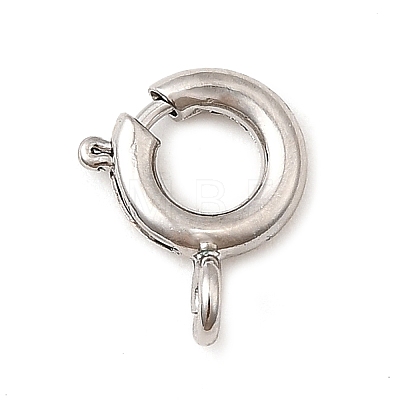 Brass Spring Ring Clasps KK-D407-20P-B-1