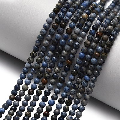 Natural Dumortierite Beads Strands G-Z116-A26-3mm-1