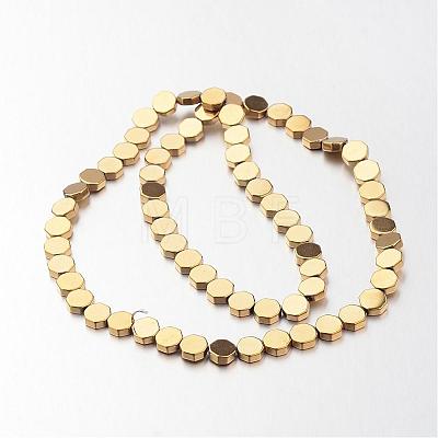 Electroplate Non-magnetic Synthetic Hematite Bead Strands G-F300-59-03-1