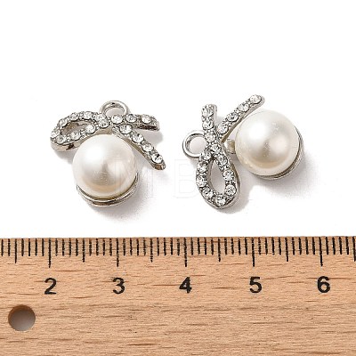 Alloy with Rhinestone Pendants FIND-B032-12P-1