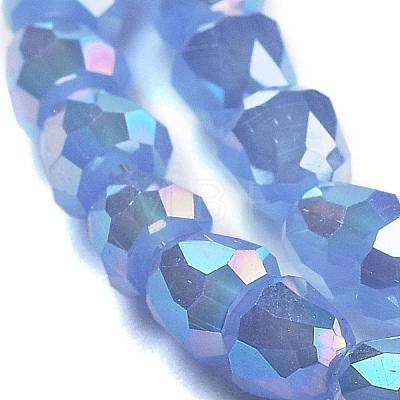 Electroplate Glass Beads Strands EGLA-D030-J4mm-B01-1