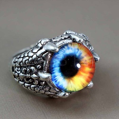 Dragon Eye Men's Fashion Ring Zinc Alloy Hip-hop Ring WA6596-8-1