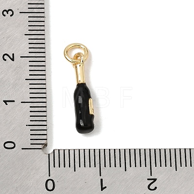 Brass Enamel Pendants KK-CBA960E-02B-G-1