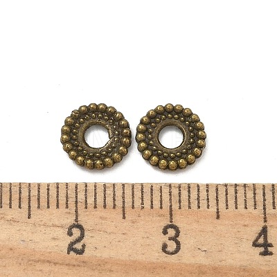 Tibetan Style Alloy Spacer Beads TIBE-P003-43AB-1