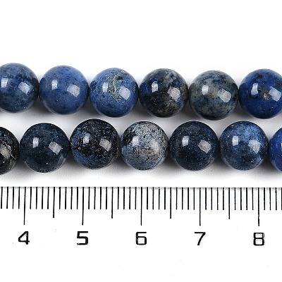 Natural Dumortierite Beads Strands G-G167-A06-8MM-1