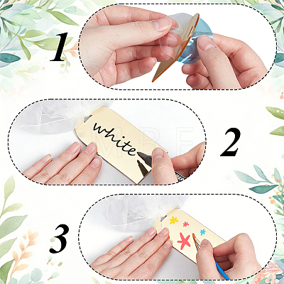 20Pcs Acrylic Wedding Seat Label AJEW-BM0001-24C-1