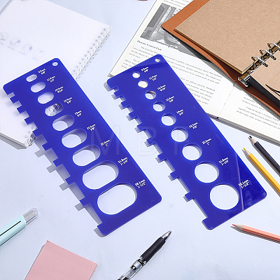 1 Set Acrylic Book Bookbinding Guide Template DIY-BC0017-25B-1