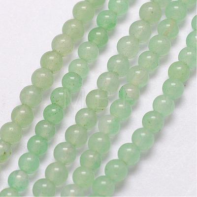 Natural Green Aventurine Bead Strands G-K146-14-3mm-1