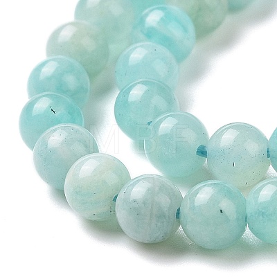 Natural Amazonite Round Beads Strands G-A025-01A-1
