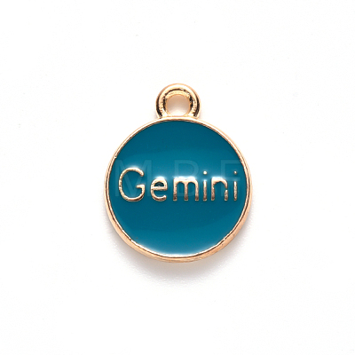 Alloy Enamel Pendants ENAM-S124-01B-05I-1