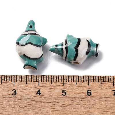 Handmade Porcelain Beads PORC-R002-02I-1