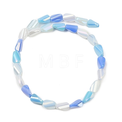 Electroplate Glass Beads Strands EGLA-P065-01A-07-1