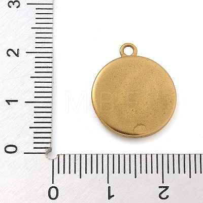 304 Stainless Steel Enamel Pendants STAS-M084-09G-02-1