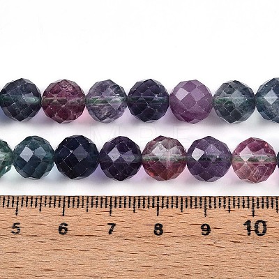 Natural Rainbow Fluorite Beads Strands G-T140-22C-1