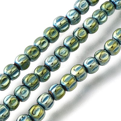 Electroplated Synthetic Non-magnetic Hematite Beads Strands G-C154-A01-01H-1