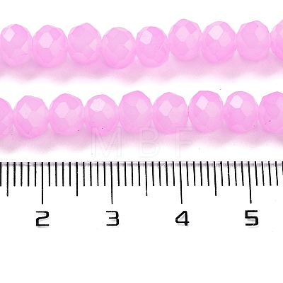 Baking Painted Imitation Jade Glass Bead Strands DGLA-A034-J6MM-A49-1