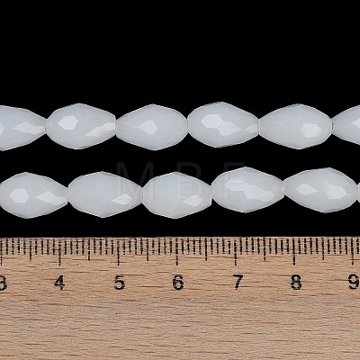 Electroplate Imitation Jade Glass Beads Strands GLAA-N005-J10mm-D03-1