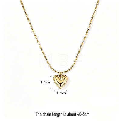 304 Stainless Steel Pendant Necklaces for Women WGB711D-01-1