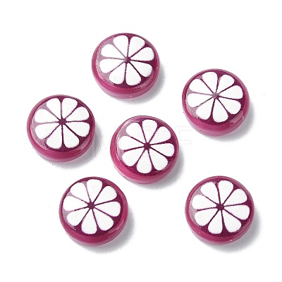 Fruit Series Opaque Resin Cabochons CRES-Q006-01C-1