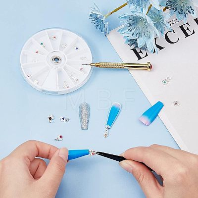 Alloy Manual Nail Art Punch Tools MRMJ-WH0073-39-1