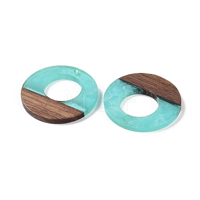 Resin & Wood Pendants WOOD-F015-14B-1