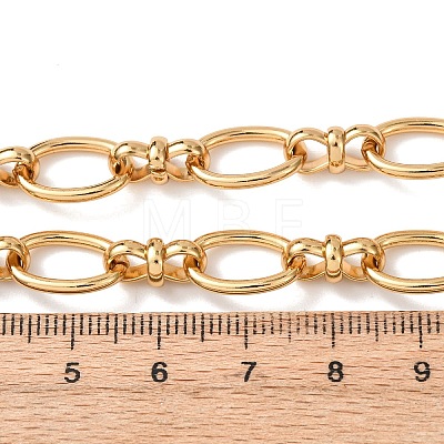 10MM 304 Stainless Steel Oval Link Chain Necklaces for Women NJEW-G194-04G-1