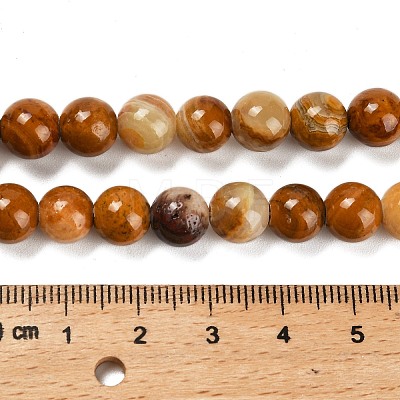 Natural Wood Lace Stone Beads Strands G-B128-A04-03-1